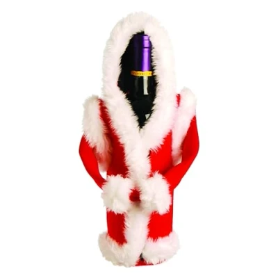 Immagine di Excelsa Babbo Natale Copribottiglia Termico, Neoprene, Bianco/Rosso