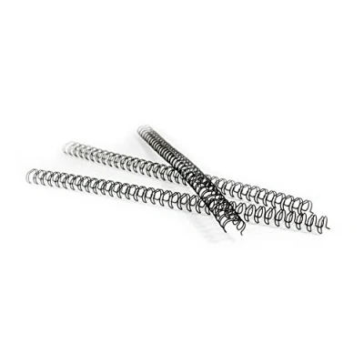 Immagine di Pavo Spirale per rilegatura metallo, formato A4, 6.4 mm, divisione 3:1, 100 pezzi, 1 35 fogli, nero
