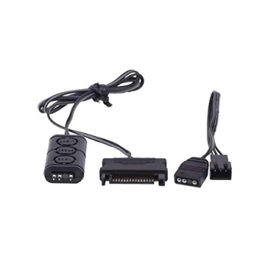 Immagine di Alphacool 15360 Aurora Eiscontrol addressable RGB Controller Black Modding Strisce LED