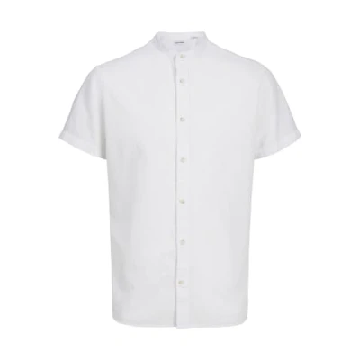Immagine di JACK &amp; JONES Jjesummer Maglietta a Maniche Corte SS SN Camicia, Bianco, L Uomo