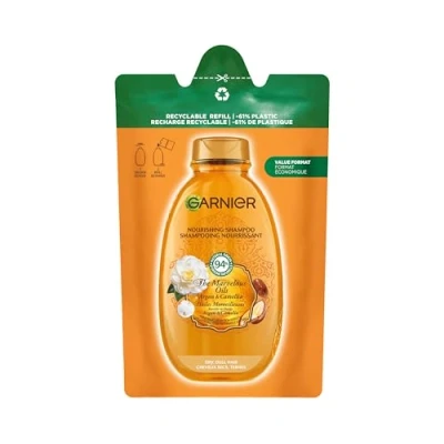Immagine di Garnier Ultra Oli Meravigliosi Argan &amp; Camelia, Eco ricarica Shampoo Nutriente, Capelli Secchi, Spenti, 250ml