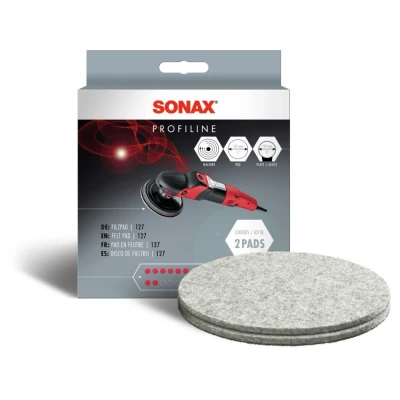 Immagine di SONAX Feltro 127 mm (2 pezzi) abrasivo per la lavorazione di paste abrasive Art. N. 04933000
