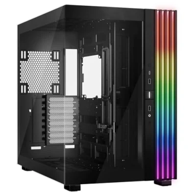 Immagine di be quiet! Light Base 900 DX Black PC case, vista panoramica mozzafiato, show design Dual Chamber, striscia LED ARGB massiccia, invertita E utilizzabile orizzontalmente, scheda madre ATX