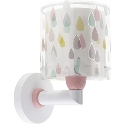Immagine di Dalber lampada applique da parete per bambini ragazzi Color Rain Gocce d&#039;acqua multicolore (41439)