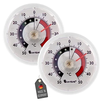Immagine di Lantelme Termometro frigorifero 2 pz. set analogico autoadesivo Freezer 4656
