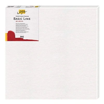 Immagine di Kreul 64040 Tela Tesa Solo Goya Linea Basic, Telaio a barella 40 x cm Circa, con di Cotone 4 Volte primerizzata, per Colori Olio, acrilici e Gouache, White