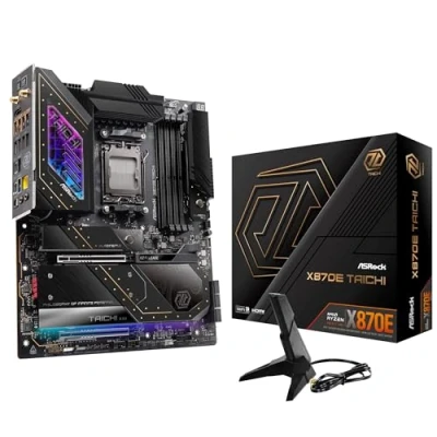 Immagine di ASRock X870E Taichi (AM5) Mainboard Attacco (PC) #####AMD AM5 Fattore di forma (dettagli) E ATX Chipset della scheda madre AMD® X870