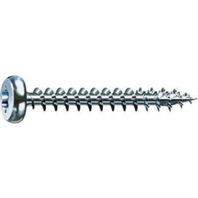 Immagine di SPAX, A9J, Vite universale, testa semi rotonda, T STAR plus, 4 Cut, filettatura piena, 500 pezzi, 6,0 x 40 mm, Zincato lucido
