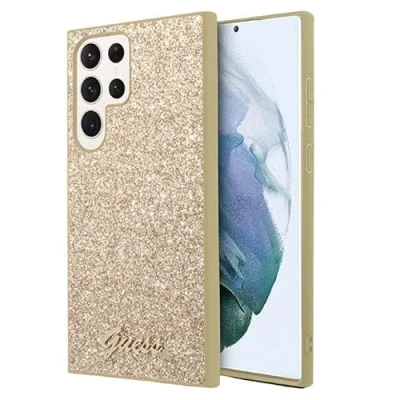 Immagine di Guess GUHCS24LHGGSHD Custodia rigida per S24 Ultra S928, colore: Oro