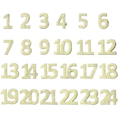 Immagine di Artemio 13070122 Numeri dell&#039; Avvento, Feltro, Multicolore, 11 x 0,5 13 cm