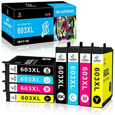 Immagine di LeciRoba 603XL cartucce per Epson 603 xl multipack e compatibili XP 2100 2150 3100 3105 4100 4150 Workforce WF 2810 2820 2840 2870 (8 PK)