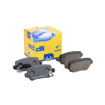 Immagine di metelligroup 22 0542 0 Pastiglie Freno Anteriori E Posteriori, Made in Italy, Pezzo di Ricambio per Auto/Automobile, Kit da 4 Pezzi, Certificate ECE R90, Prive Rame