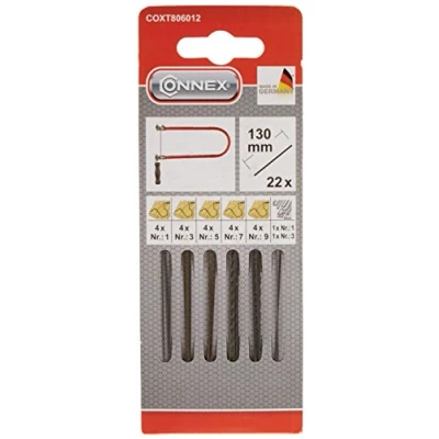 Immagine di Max Power COXT806012 Lame di Ricambio Modello Taifun per Traforo, 22 Pezzi
