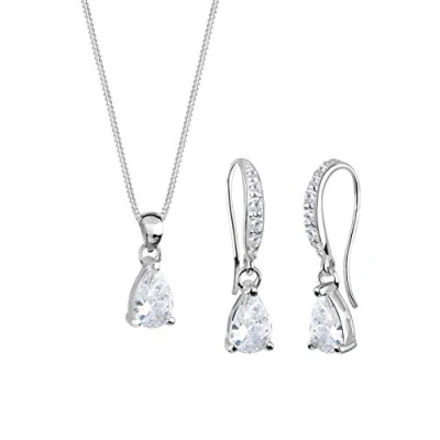 Immagine di Elli Set di Gioielli Donne Ciondolo scintillante con cristalli zirconia in argento sterlino 925