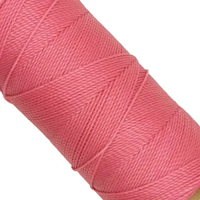 Immagine di Linhasita, rocchetto di filo cerato, Linhasita 100 g, 170 m, 1 mm spessore, in poliestere, macramè, 30 colori. metros / gr rosa Chicle