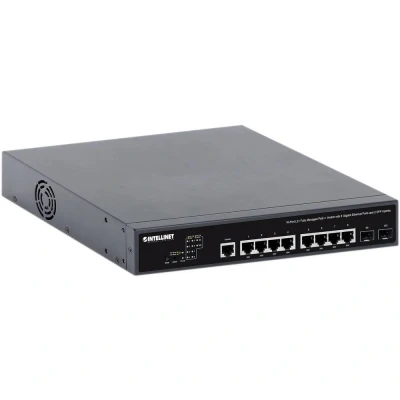 Immagine di Intellinet 562003 Switch di rete da 19 10 / 100 1000 MBit/s IEEE 802.3bt, IEEE802.3af (15.4 W), IEEE802.3at (30 W)