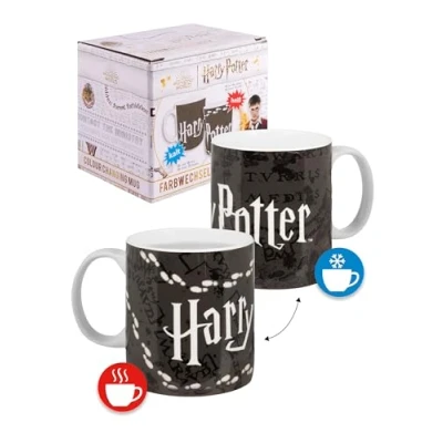 Immagine di Harry Potter Zauber Marauders MAP Kaffee Becher Farbwechsel Borraccia, Taglia: One Size, Schwarz