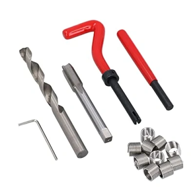 Immagine di M10 x 1.25mm Filetto di riparazione/kit helicoil 9pc impostato filettatura danneggiata un019