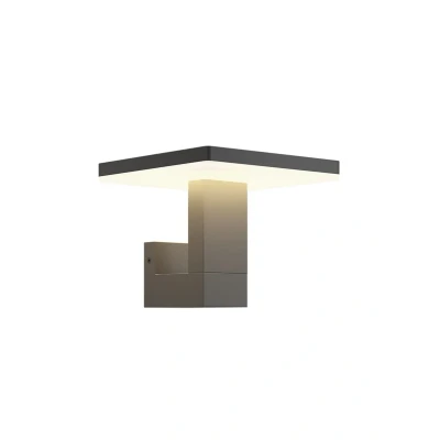 Immagine di Lucande Applique da esterni LED Olesia di forma angolare