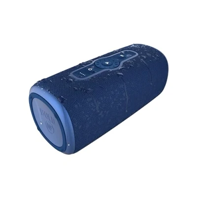 Immagine di Fresh &#039;n Rebel Bold M2 Cassa bluetooth portatile con 24 ore di autonomia, speaker impermeabile (IP67), modalità party, Ghiera controllo del volume, bassi profondi, volume potente (Blu)