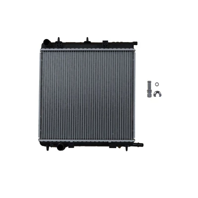Immagine di NRF 50430 Radiatore motore Alluminio 403 380 26 Alette di raffreddamento saldate CITROËN: C3 II, I Hatchback, C2 PEUGEOT: 207 Hatchback