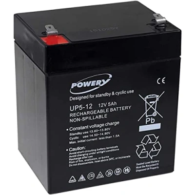 Immagine di akku net® Batteria al Piombo UP5 12 sostituisce FIAMM Tipo FG20451 12V 5Ah, 12V, Lead Acid