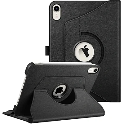 Immagine di FINTIE Rotating Custodia per iPad Mini 7ª Gen 2024 (A17 Pro) / 6ª 2021 8,3 Pollici, Girevole 360 Gradi di Rotazione Cover Protettiva Case con Auto Sveglia/Sonno, Nero