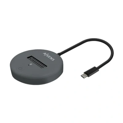 Immagine di AISENS Asuc M2D014 Gr USB C Dock M.2 (NGFF) SATA/NVMe A USB3.1 Gen2, Grigio
