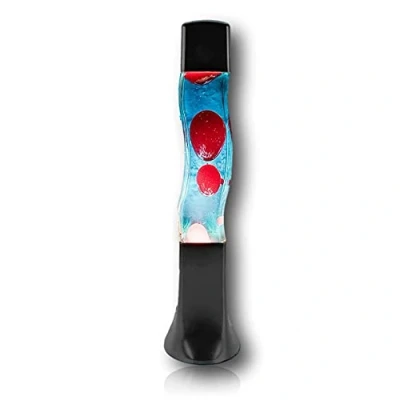 Immagine di The Glowhouse Raffreddare lava lamp groovy liquido blu red wax ondulate design