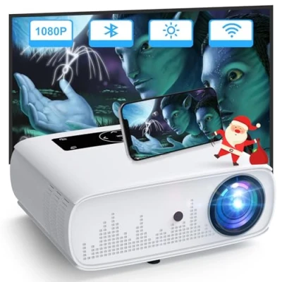 Immagine di HOPVISION Proiettore 15000 Lux 4K Native 1080P Full HD Home Cinema Bluetooth con WLAN 350&#039;&#039; Display compatibile TV Stick, HDMI, USB, X Box, iOS/Android