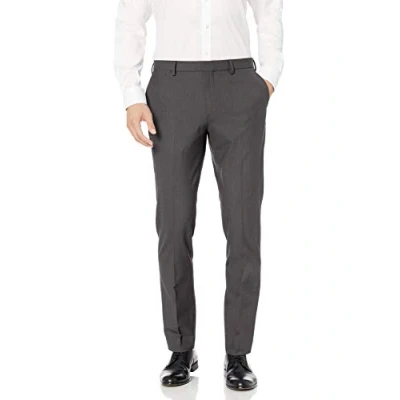 Immagine di Amazon Essentials Pantaloni da Abito Elasticizzati Anti Grinze Slim Uomo, Carbone, 30W / 34L