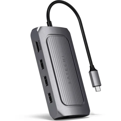 Immagine di Satechi Adattatore multiporta USB 4 con 8K HDMI Space gray ST U4MA3M