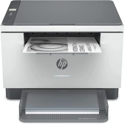 Immagine di HP LaserJet M234dw 6GW99F, Stampante Multifunzione A4, Stampa Fronte e Retro Automatica in Bianco Nero, 29 ppm, USB, Wi Fi, Ethernet, Smart, No Fax, ADF, Schermo LCD a icone, Grigia