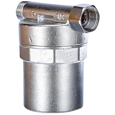 Immagine di Caleffi 525130 ANTISHOCK Ammortizzatore del colpo d&#039;ariete per sottolavelli, sottolavabo e lavatrici, calotta 3/8 F x M, Cromo