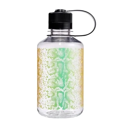 Immagine di Nalgene Sustain Borraccia in Tritan senza BPA, realizzata con materiale derivato dal 50% di rifiuti plastica, 473 ml, bocca stretta, serpente arcobaleno