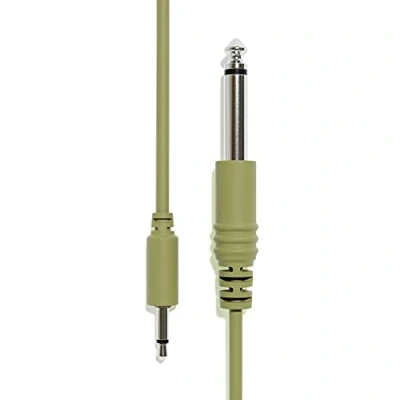 Immagine di ExcelValley 1 Pack Cavi Mono Patch TS 3,5mm a 6,35mm Eurorack Synth [Verde Militare 90cm 36&quot;]