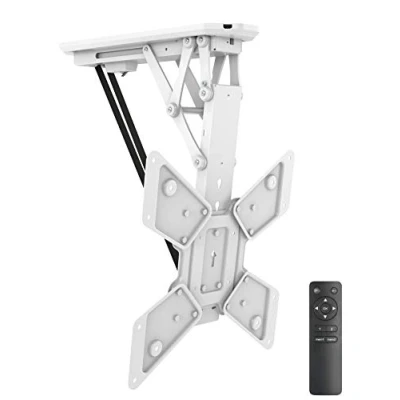 Immagine di &#039;myWall hl12wml pieghevole, motorizzata Supporto da soffitto per tv a schermo piatto, 23 55 pollici (58 140 cm), fino 30 kg Bianco