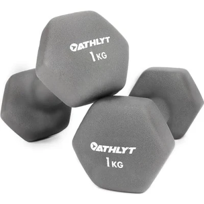 Immagine di Athlyt Set di manubri rivestiti in neoprene, 2 x 1 kg