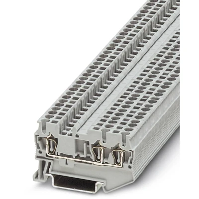 Immagine di Phoenix Contact ST 2,5 TWIN 3031241 Morsetto passante componibile Numero Poli (num): 3 0.08 mm² 2.5 Grigio 50 pz.
