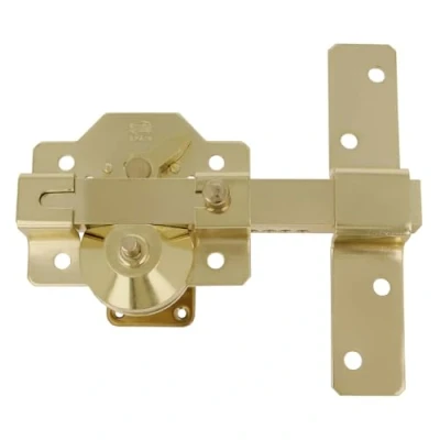 Immagine di AMIG 004807 Serratura di sicurezza n2 88 x 153 mm, oro, con pomolino interno