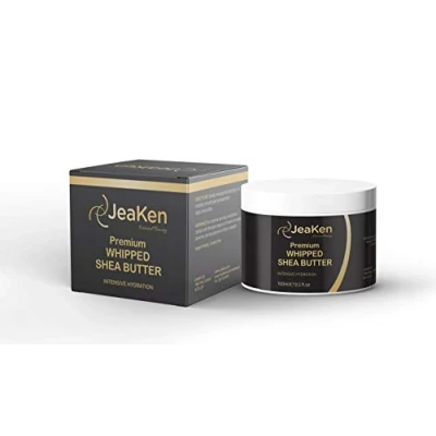 Immagine di Burro di KARITÈ PURO Crema Karitè Per la Pelle Ruvida, Secca o Screpolata Caricata con Ingredienti Anti età Lotta Contro Rughe e Linee Sottili 100ml Karite