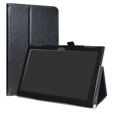 Immagine di LiuShan Custodia per Lenovo Tab 4 10, Slim Sottile Pieghevole con Supporto in Piedi Caso 10 TB X304F / X304L 10.0&quot; Android Tablet,Nero