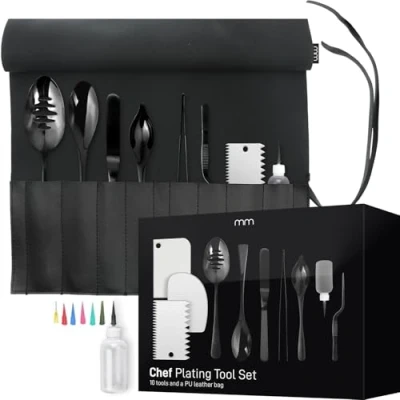 Immagine di Mikamax mm Chef&#039;s Plating Tool Set Kit Di Rivestimento Culinaire Placcatura Utensili Da Cucina Accessori 8 Pezzi