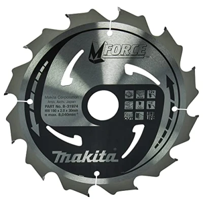 Immagine di Makita B 31974 Lama Sega Circolare Makforce T.C.T. 190x30mm 12T HS7611J Legno