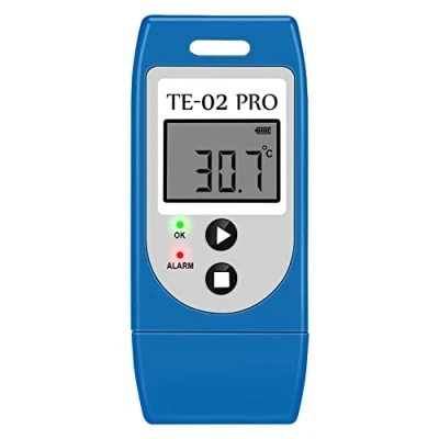 Immagine di ThermElc Registratore di Dati Temperatura con Report CSV e PDF Automatici, Confronta i più Dispositivi, Certificato Calibrazione Data Logger conforme a 21CFR parte 11
