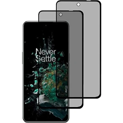 Immagine di HKess 2 Pezzi Anti Spy Pellicola Protettiva in Vetro Temperato per OnePlus 10T, Copertura Completa Privacy Protezione Schermo, Spia Durezza 9H Film,Privacy 3D Schermo