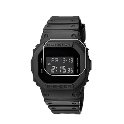 Immagine di pellicola protettiva compatibile con CASIO serie DW 5600, durezza 9H, antigraffio, anti impronte, in vetro temperato trasparente [2 pezzi]