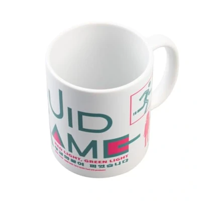 Immagine di Grupo Erik: Tazza Squid Game Logo da Colazione personalizzata in ceramica, 350 ml, ideale come Gadget, Regalo