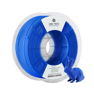 Immagine di QIDI TECH filamento ASA 1,75 mm Blu, stampante 3D 1 kg bobina (2,2 libbre), alta resistenza ai raggi UV, basso odore, perfetto per la stampa di parti funzionali all&#039;aperto
