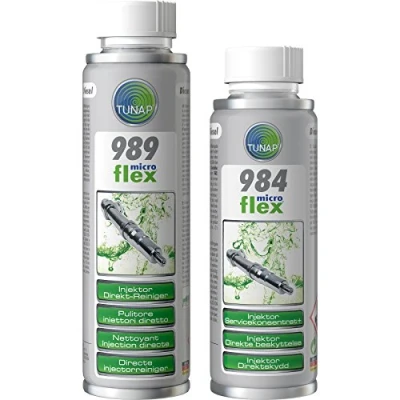 Immagine di Tunap Pulitore diretto iniettori diesel Microflex 989, 950 ml e protezione diretta dell&#039;iniettore 984, 500